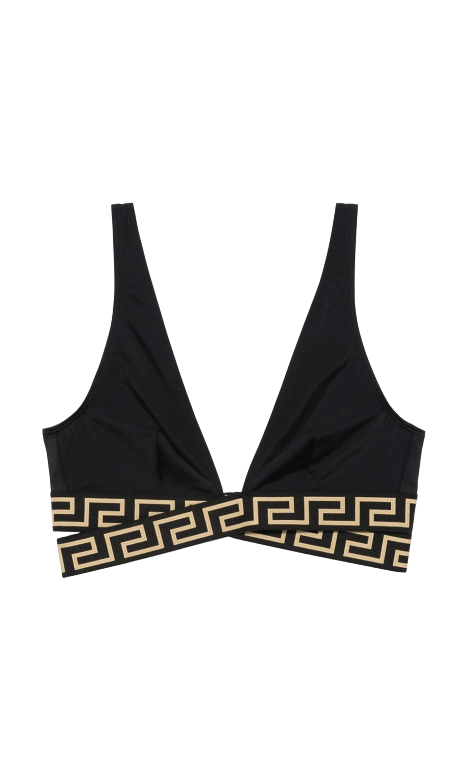 Versace Greca Print Bikini Top Glam Steals