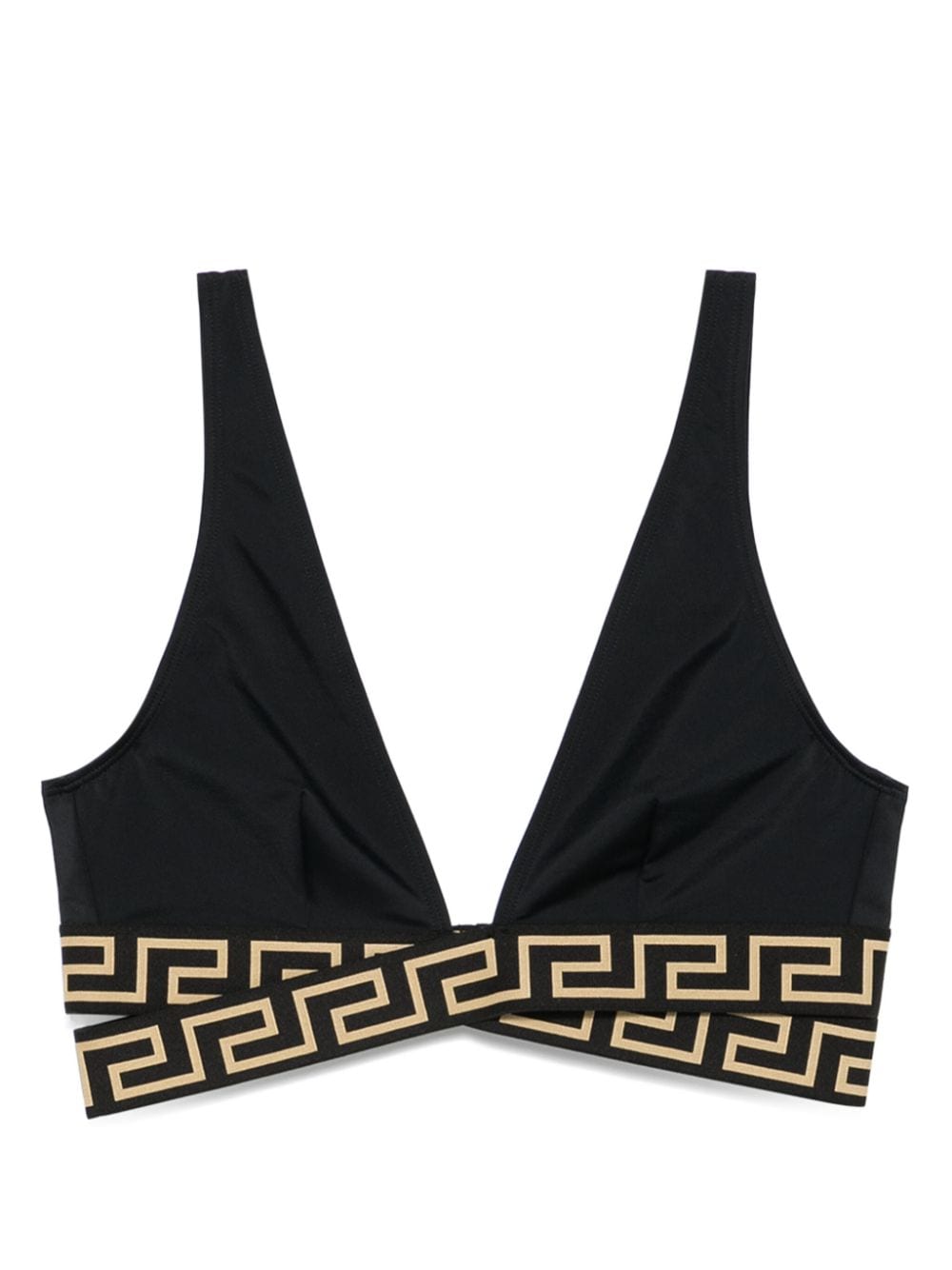 Versace Greca Print Bikini Top Glam Steals