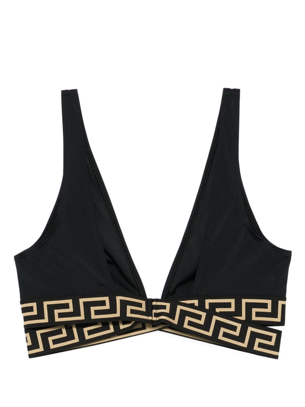 Versace Greca Print Bikini Top Glam Steals