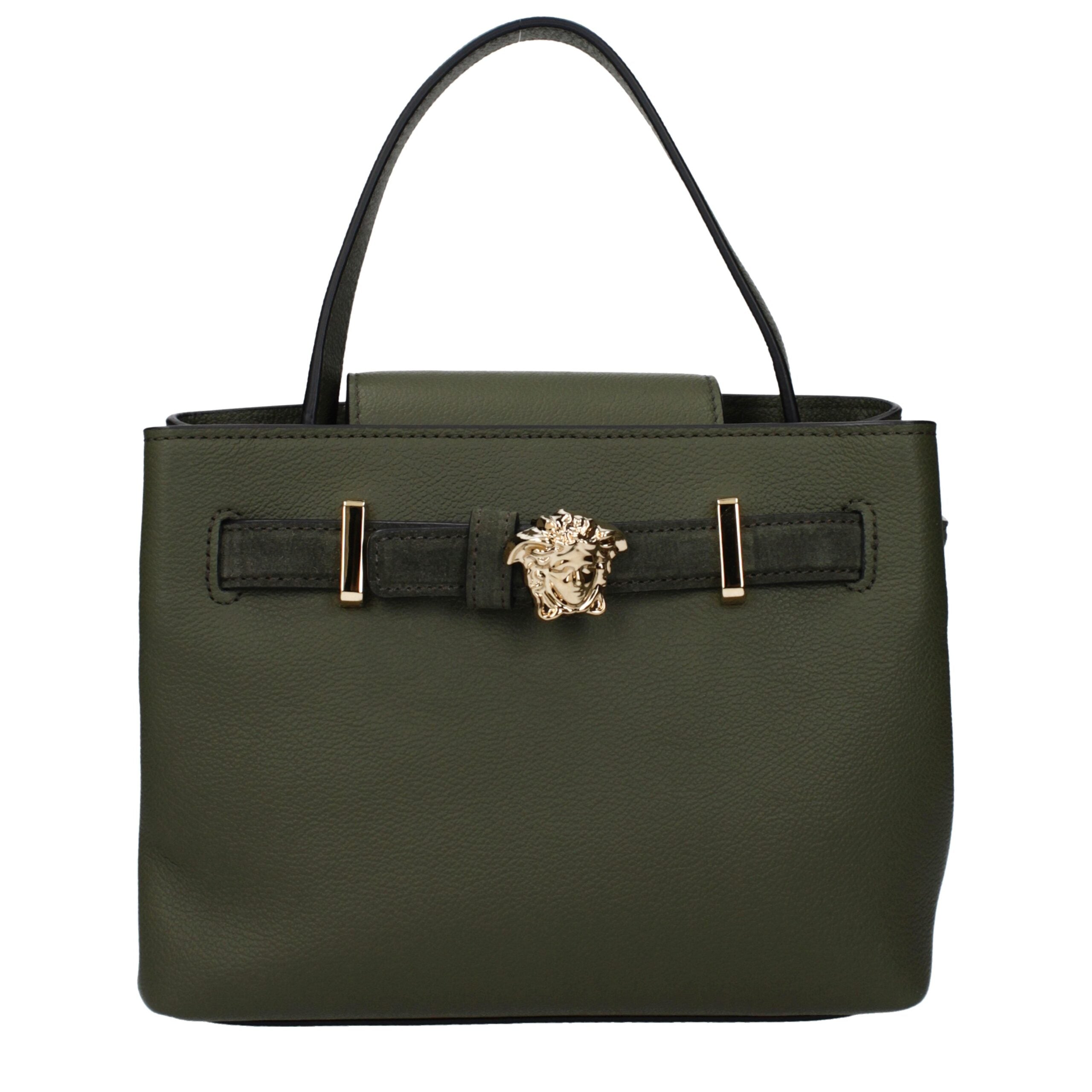 Versace Green Leather Handbag Glam Steals