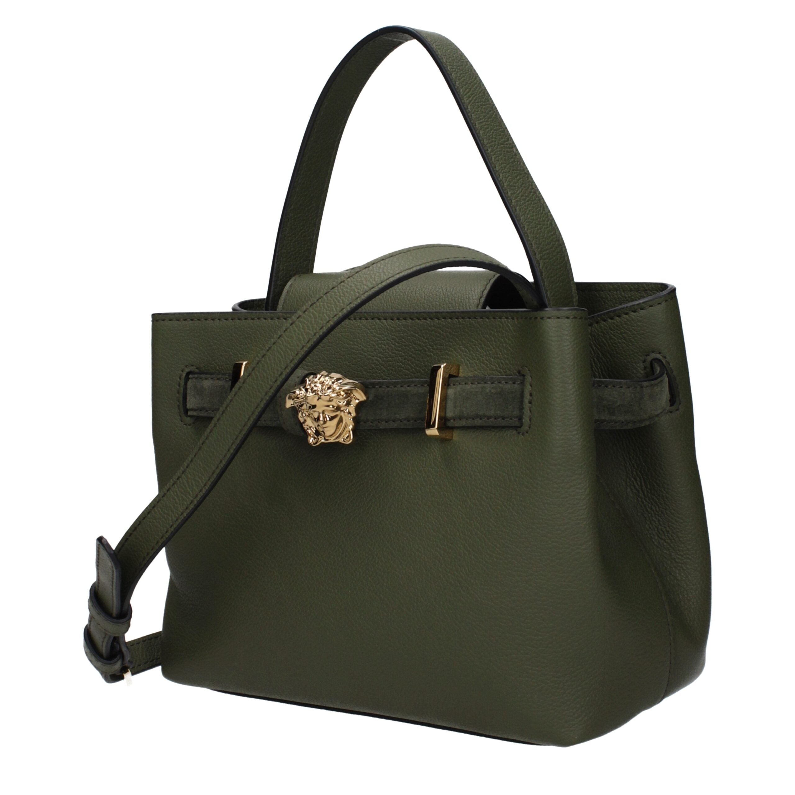 Versace Green Leather Handbag Glam Steals