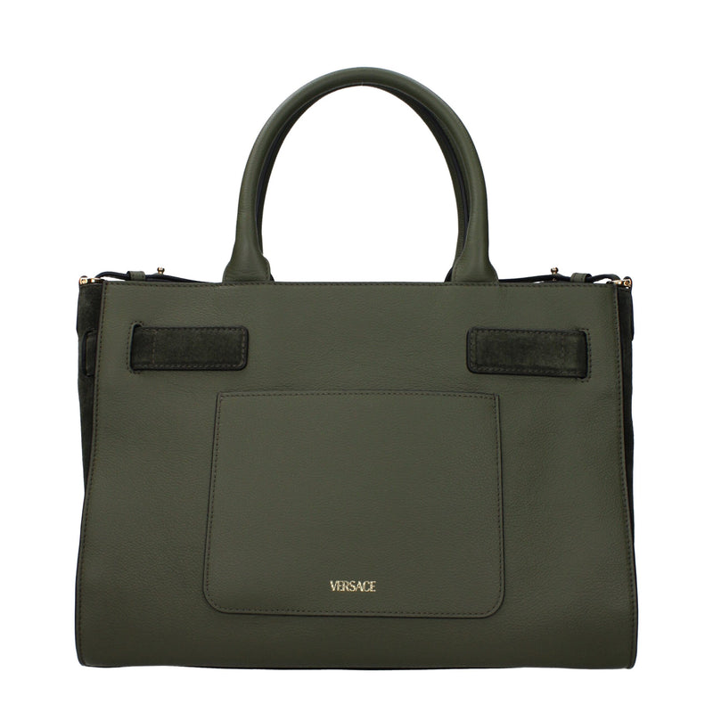 Versace Green Leather Handbag Glam Steals