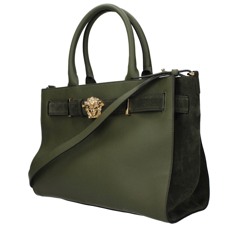 Versace Green Leather Handbag Glam Steals