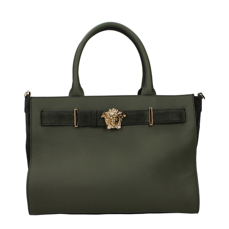 Versace Green Leather Handbag Glam Steals