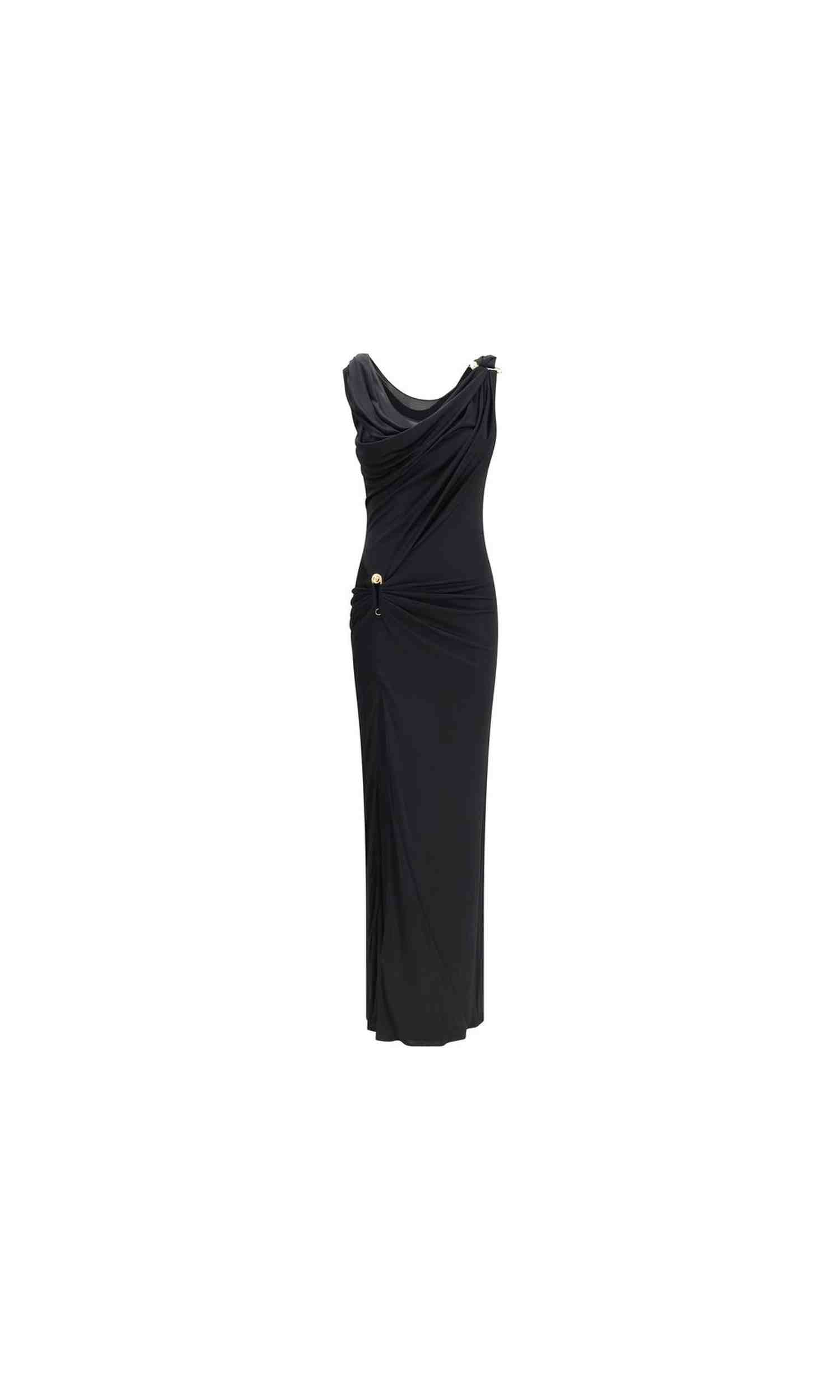 Versace Jersey Draped Long Dress Glam Steals