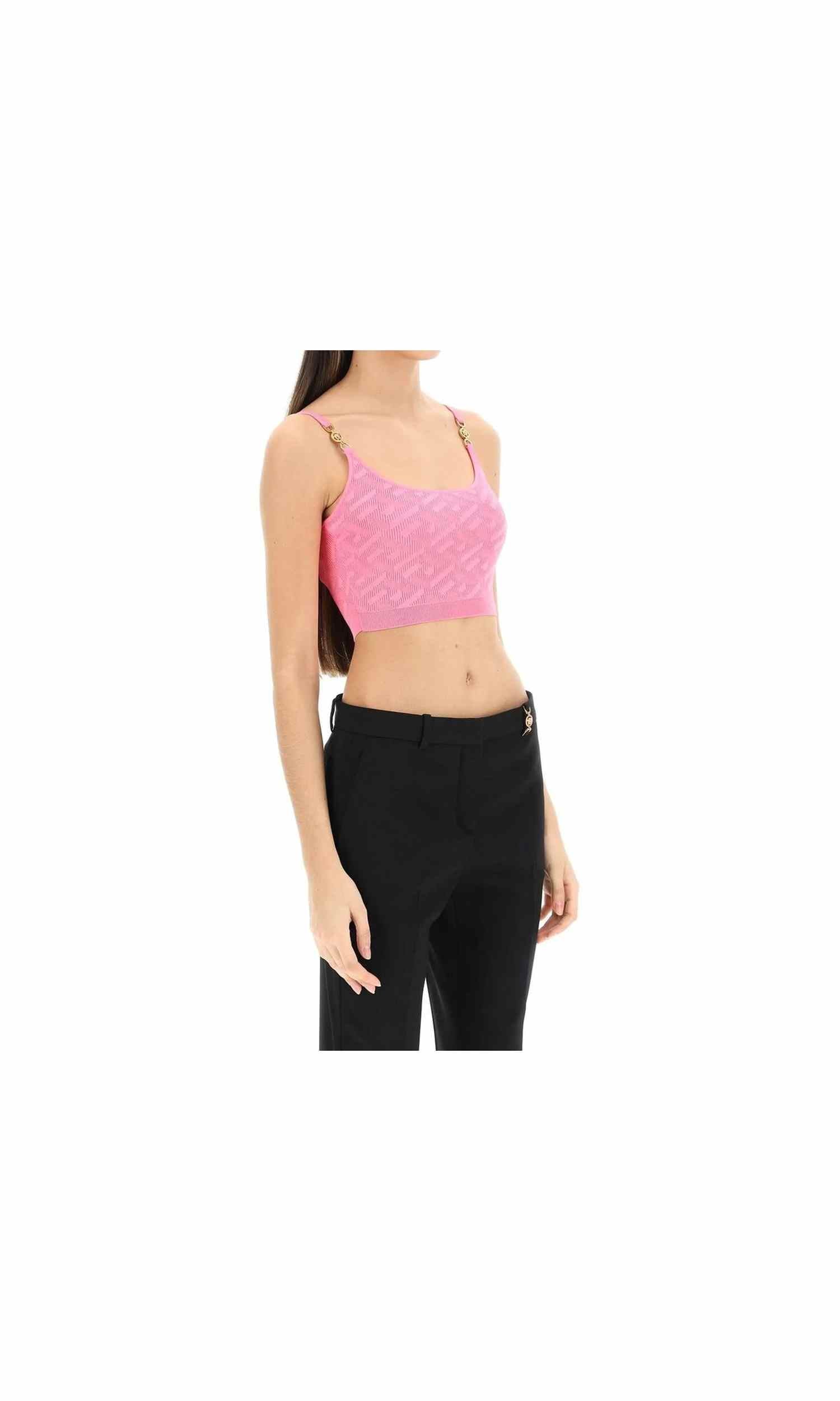 Versace La Greca Cropped Top Glam Steals