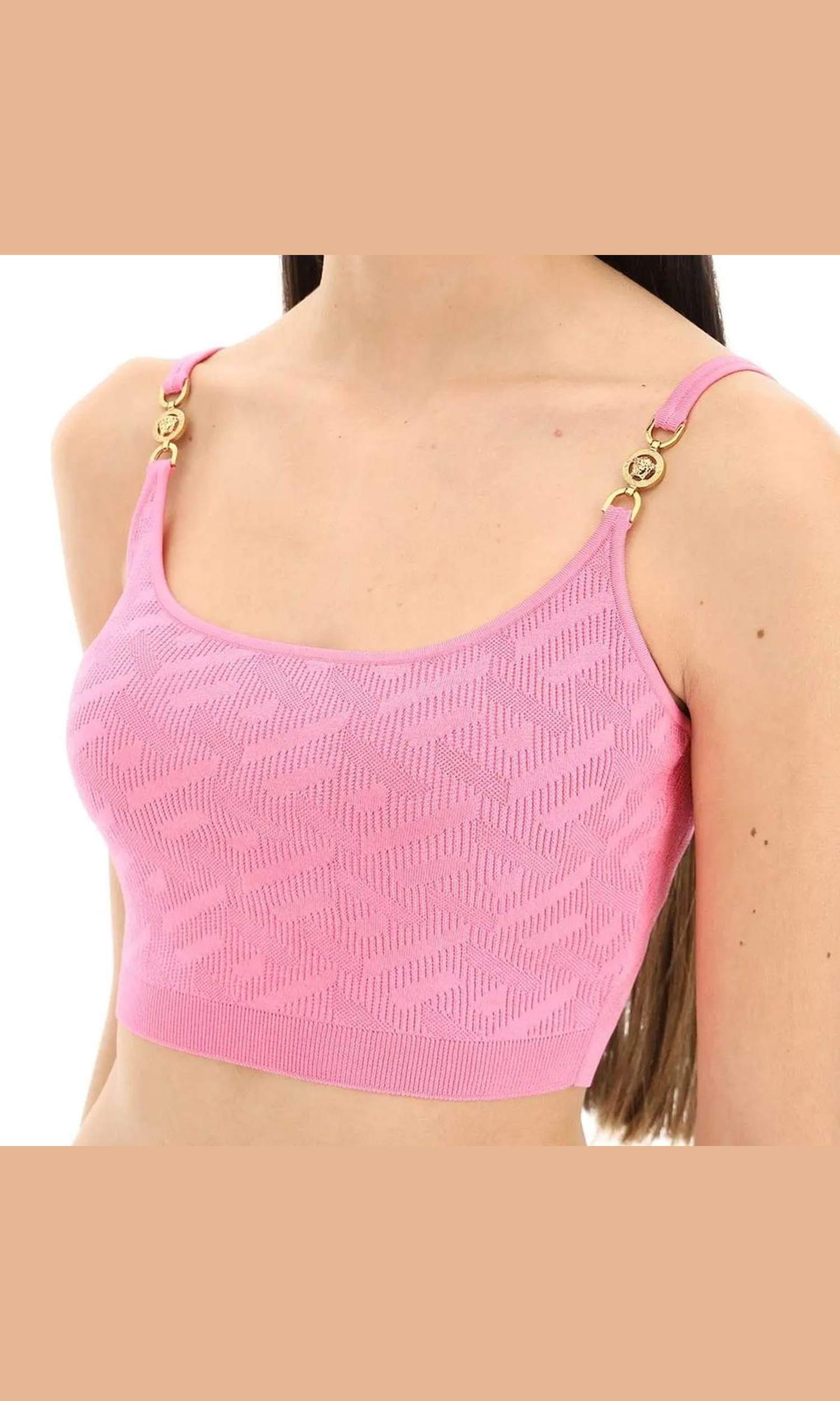 Versace La Greca Cropped Top Glam Steals