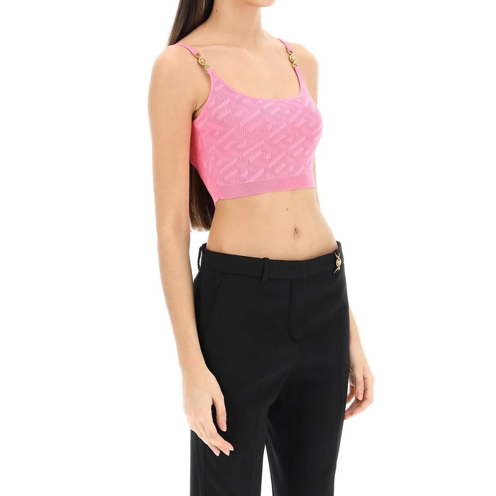 Versace La Greca Cropped Top Glam Steals