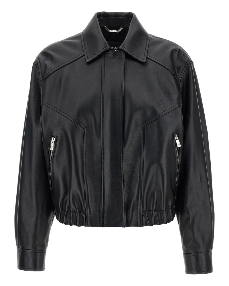 Versace Leather Blouson Glam Steals