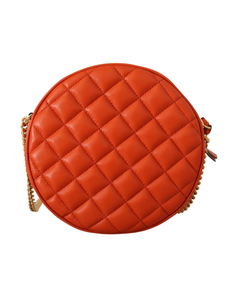 Versace Leather Elegant Round Nappa Crossbody Bag Glam Steals