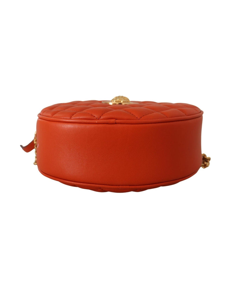 Versace Leather Elegant Round Nappa Crossbody Bag Glam Steals