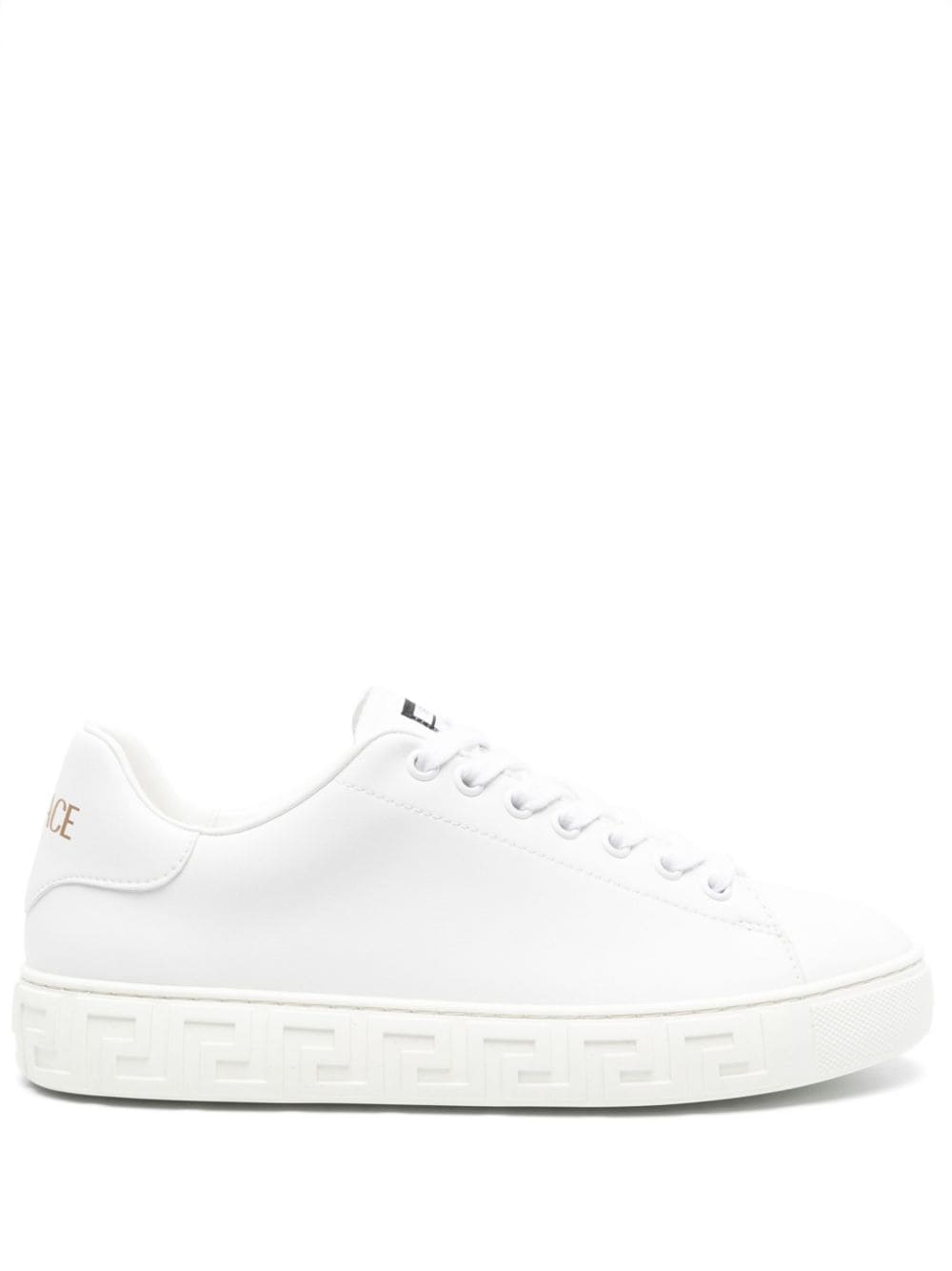 Versace Leather Greca Faux Sneakers Glam Steals