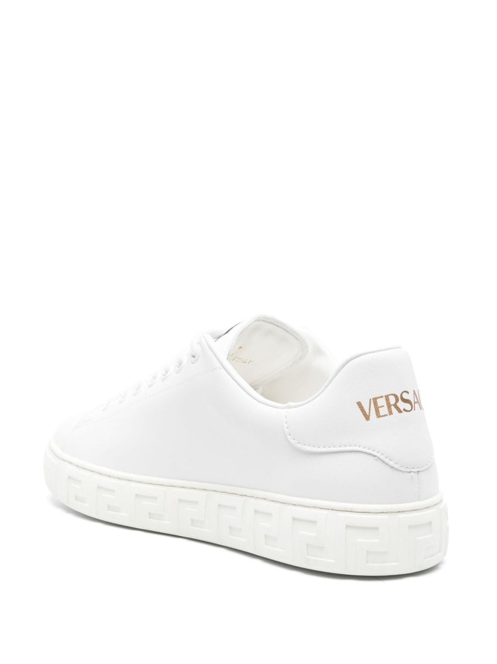 Versace Leather Greca Faux Sneakers Glam Steals