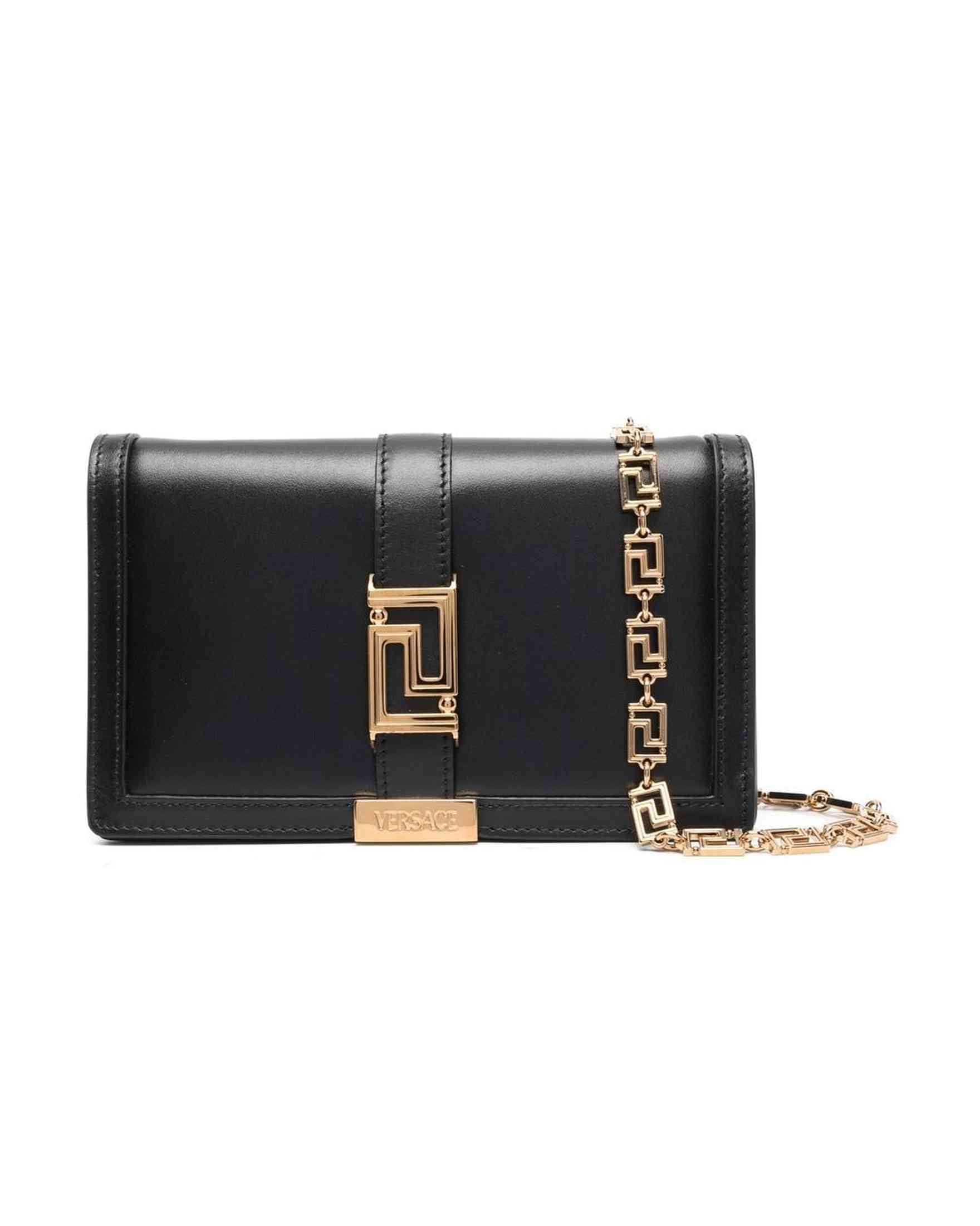 Versace Leather Greca Goddess Mini Crossbody Bag Glam Steals