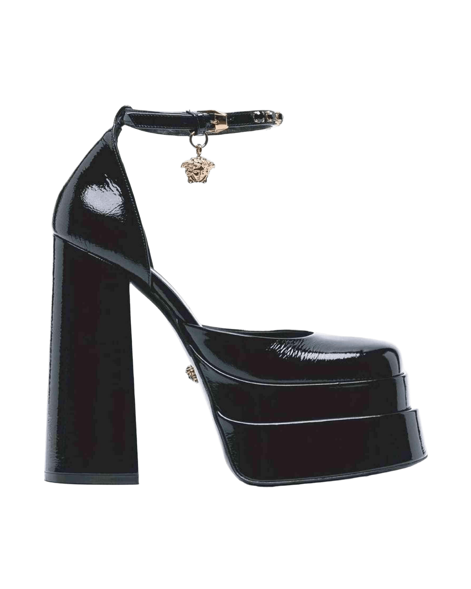 Versace Leather Platform Sandals Glam Steals