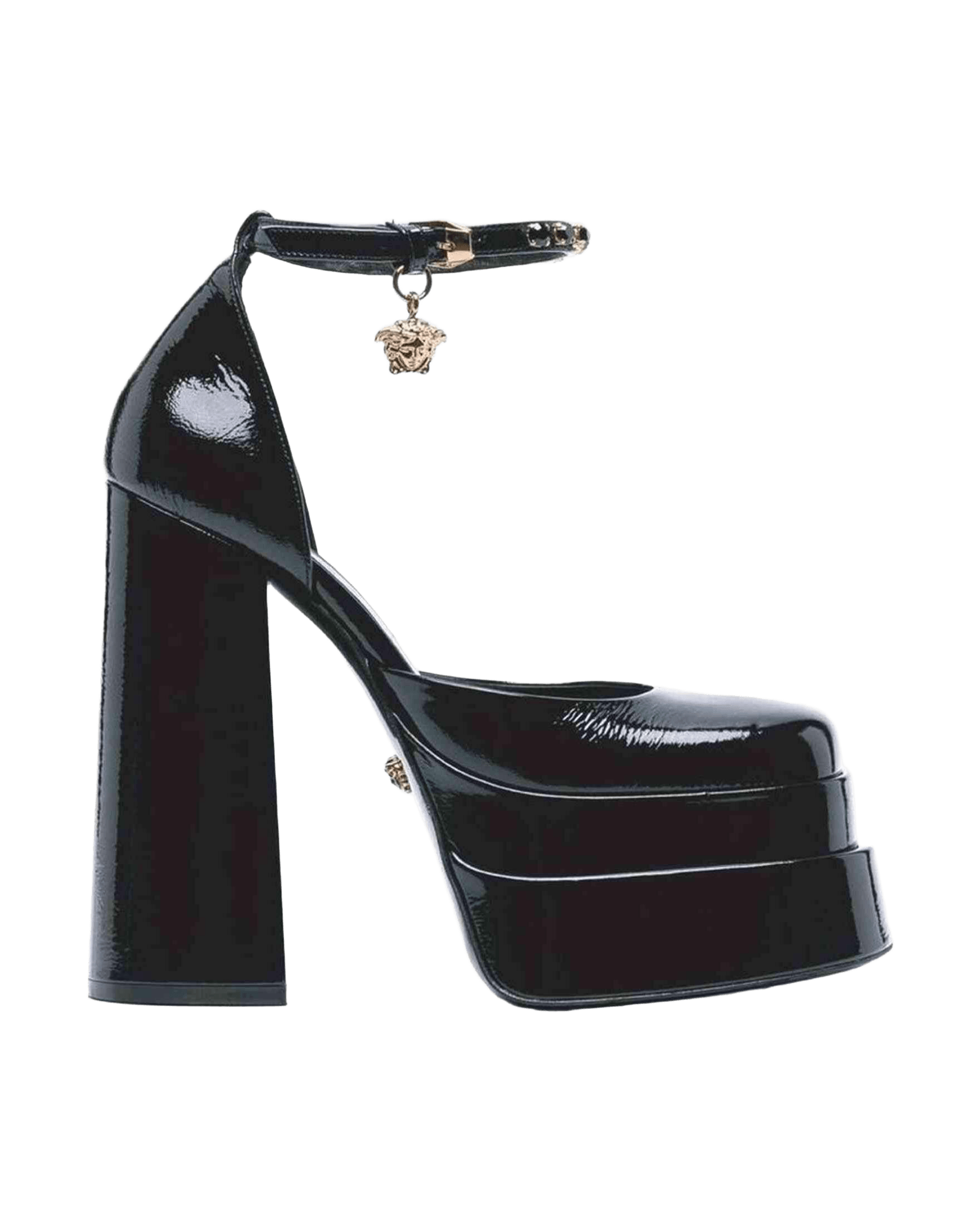 Versace Leather Platform Sandals Glam Steals