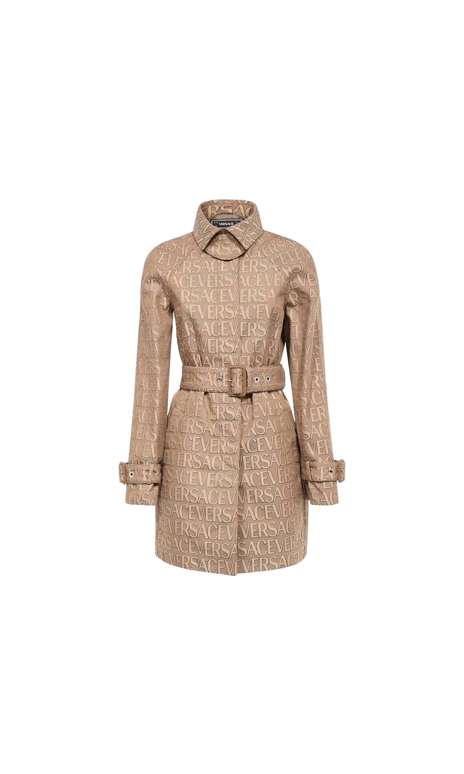 Versace Logo Trench Coat Glam Steals