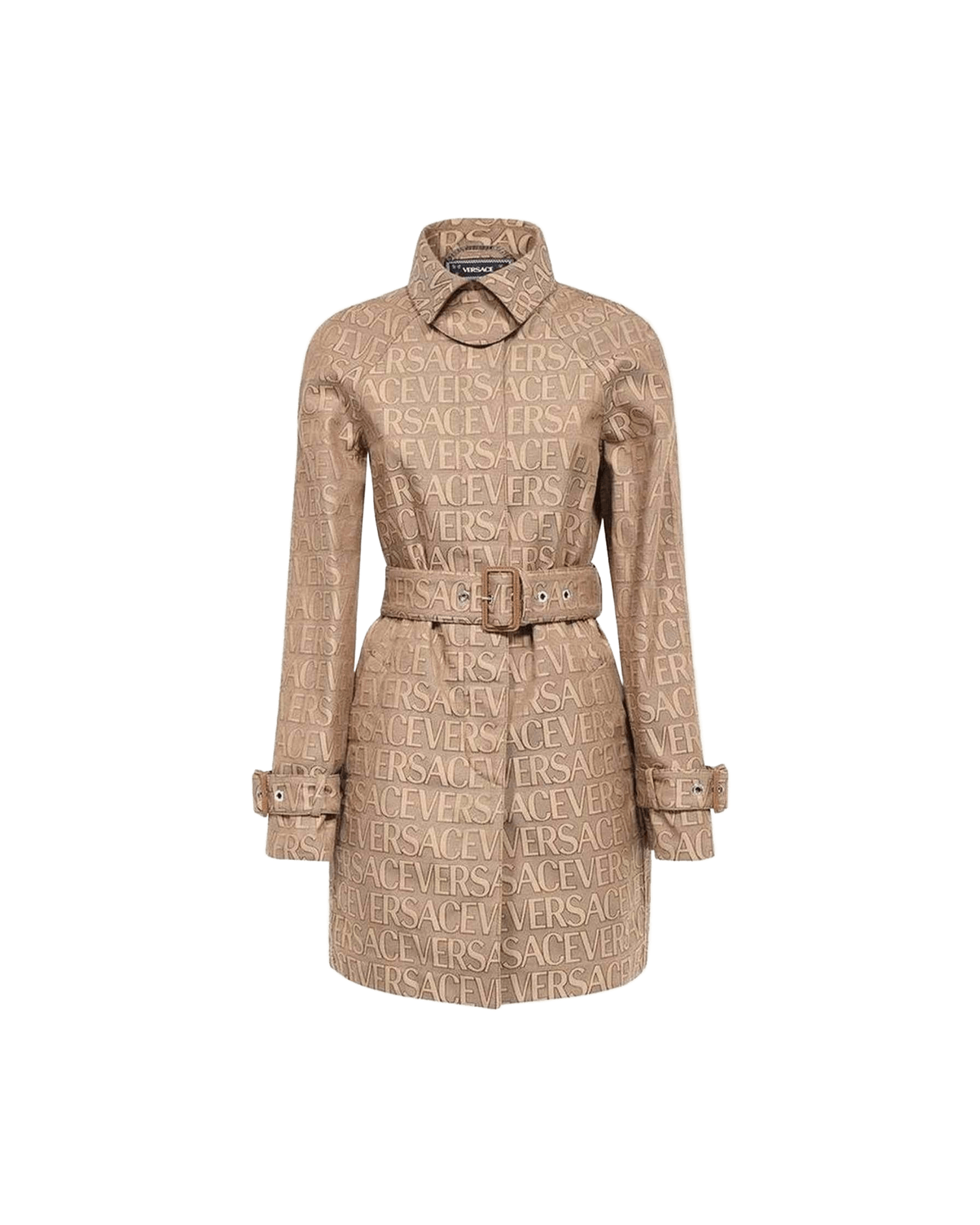 Versace Logo Trench Coat Glam Steals
