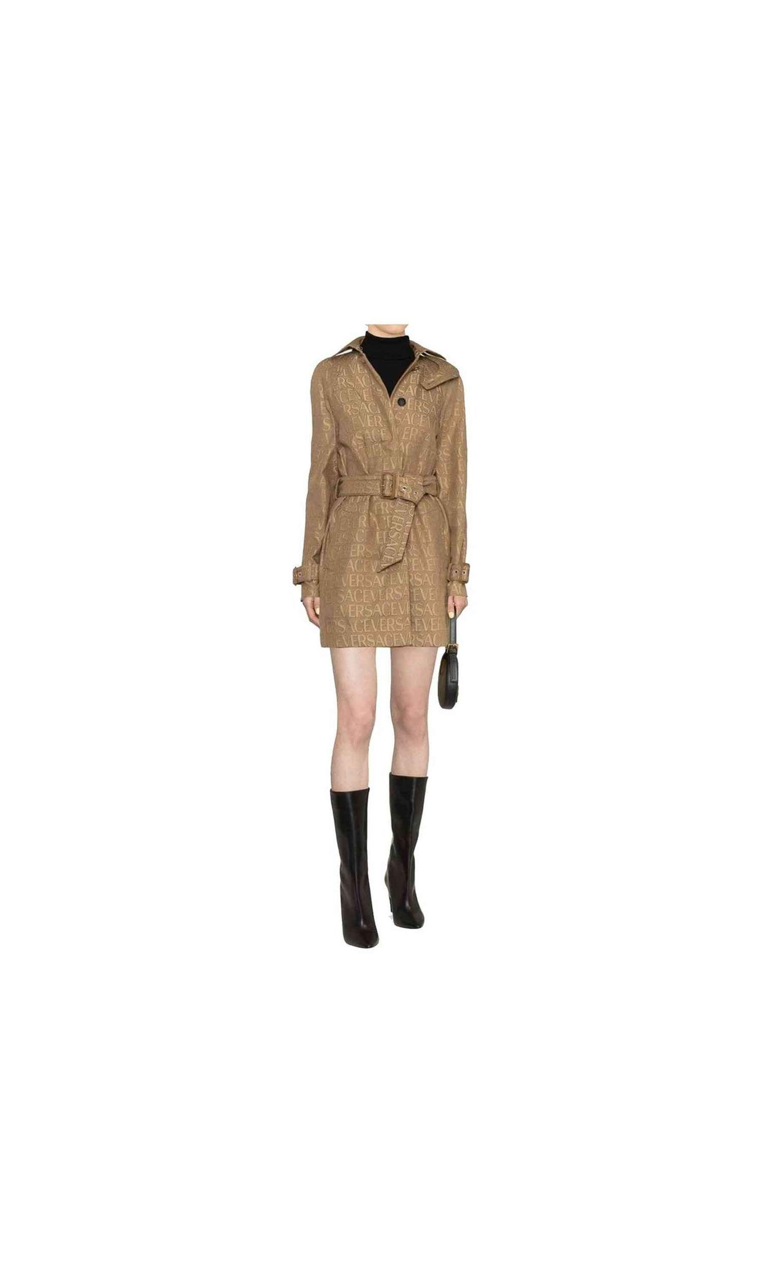 Versace Logo Trench Coat Glam Steals