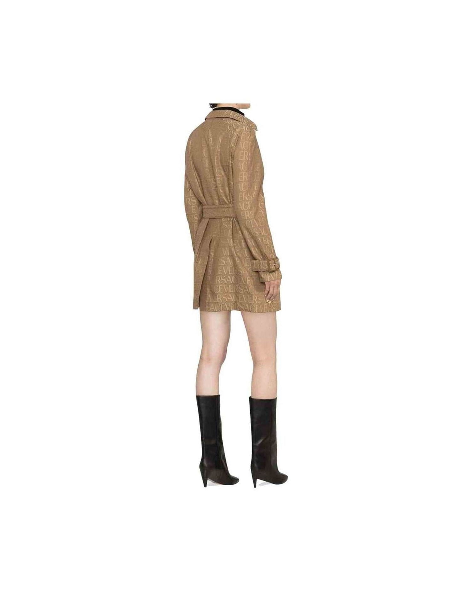 Versace Logo Trench Coat Glam Steals