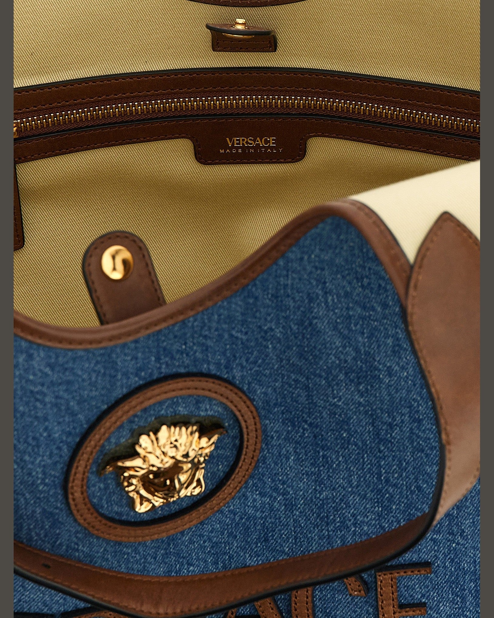 Versace Medium La Medusa Shopping Bag Glam Steals