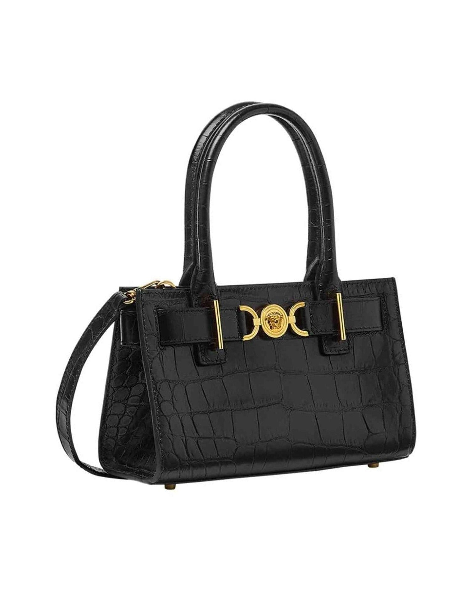 Versace Medusa 95 Croc Effect Tote Bag Glam Steals