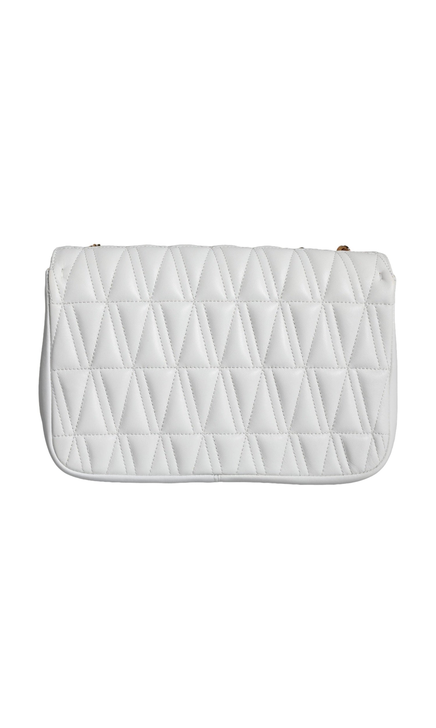 Versace Mini Nappa Leather Crossbody Shoulder White Bag Glam Steals