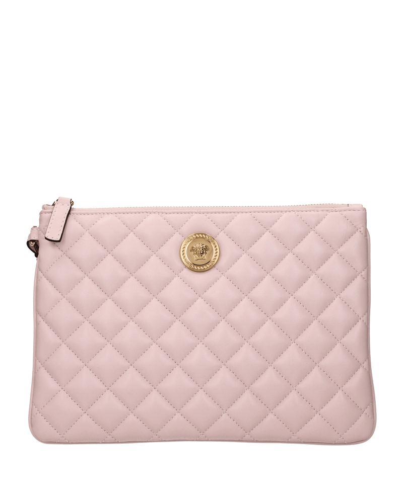 Versace Leather Pink Clutch Bags Glam Steals