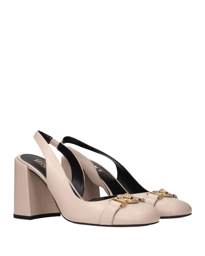 Versace Leather Pink High Heel Pumps Glam Steals