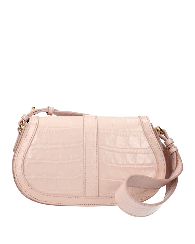 Versace Pink Leather Shoulder Bag Glam Steals