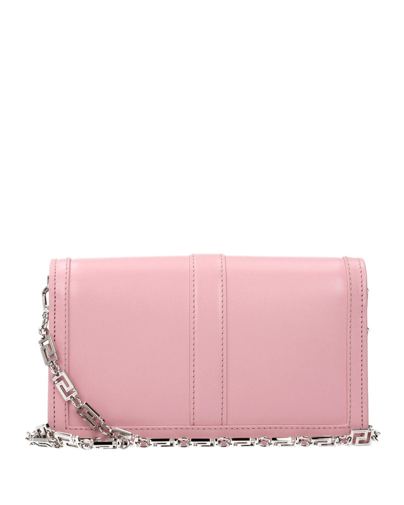 Versace Pink Leather Shoulder Bag Glam Steals