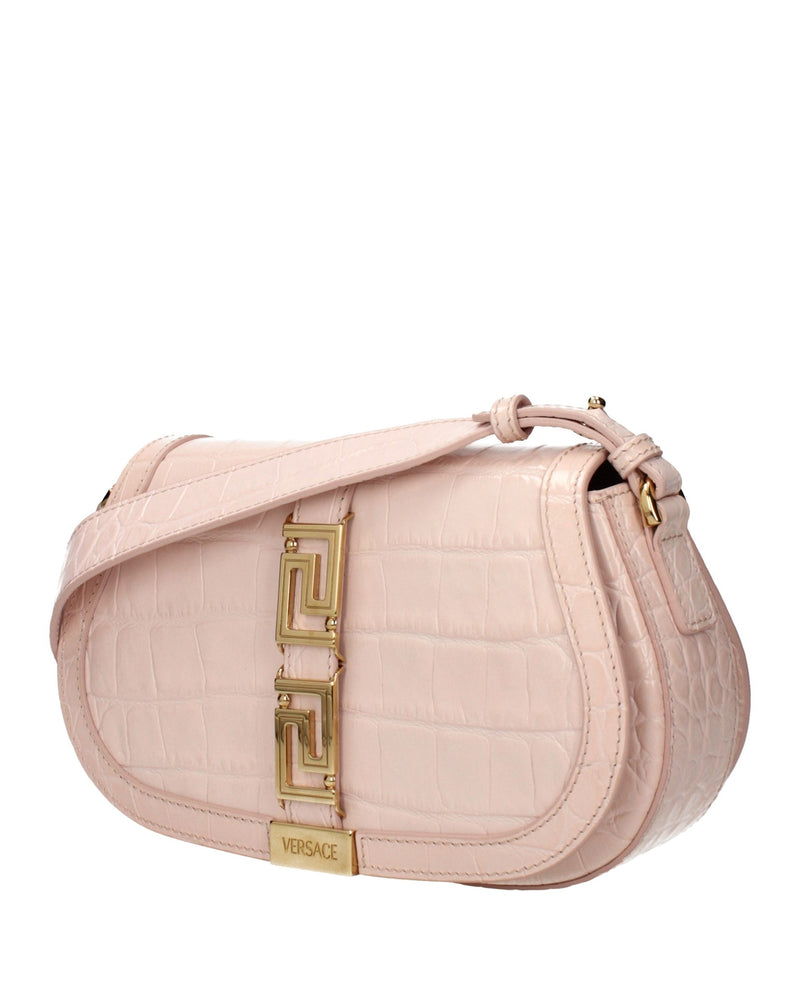 Versace Pink Leather Shoulder Bag Glam Steals