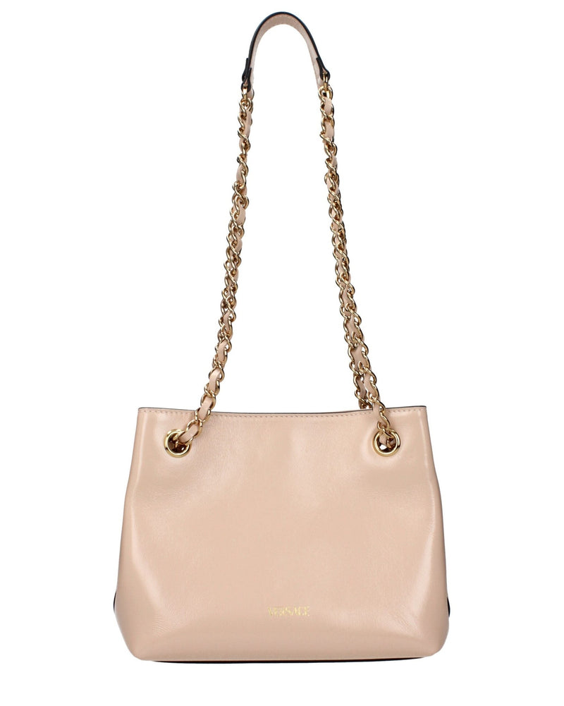Versace Pink Leather Shoulder Bag 