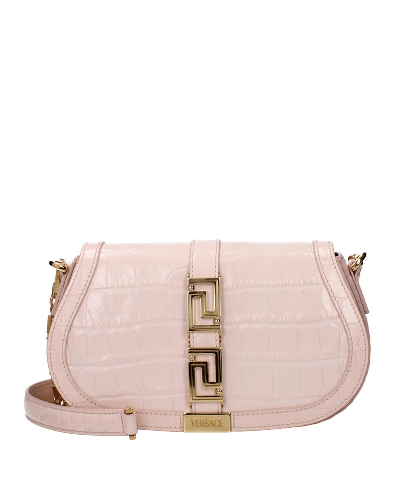 Versace Pink Leather Shoulder Bag Glam Steals