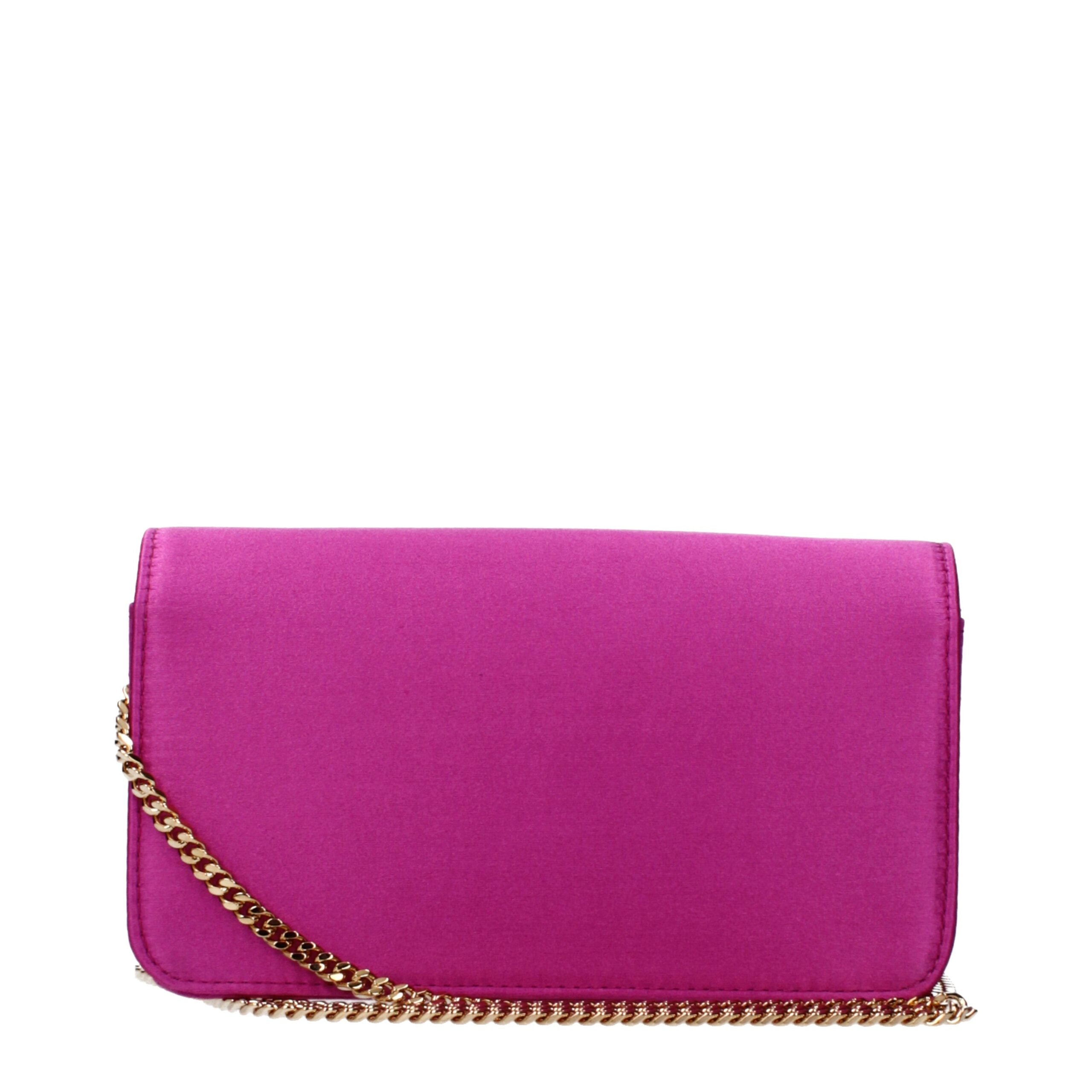 Versace Pink Satin Clutch Bag Glam Steals