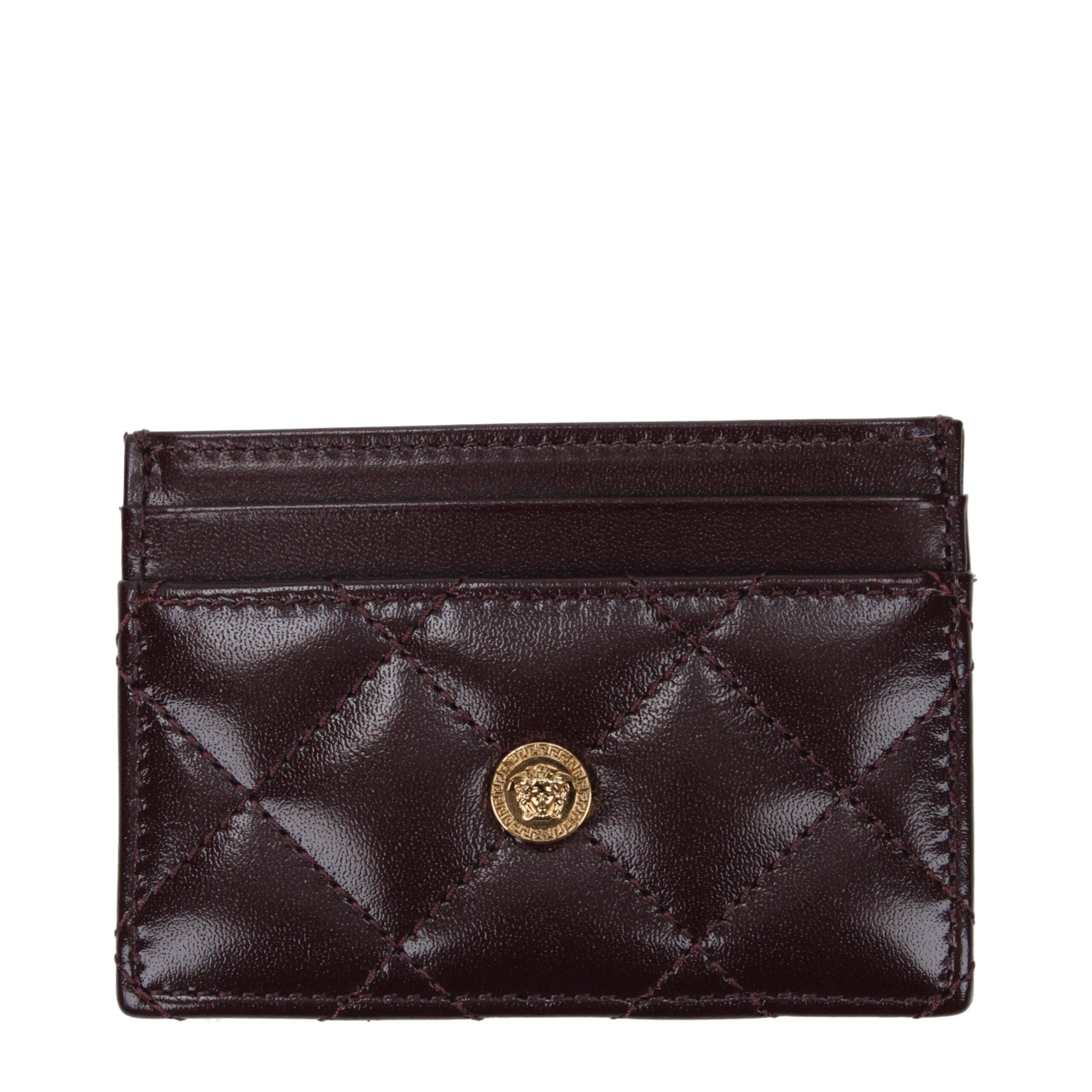 Versace Purple Leather Cardholder Glam Steals