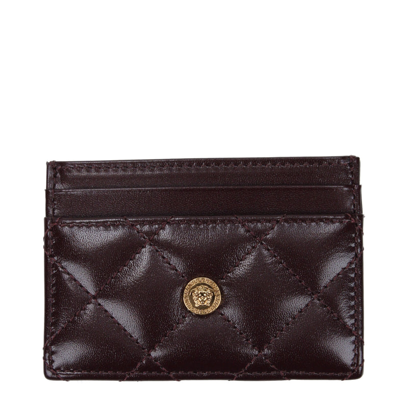 Versace Purple Leather Cardholder Glam Steals