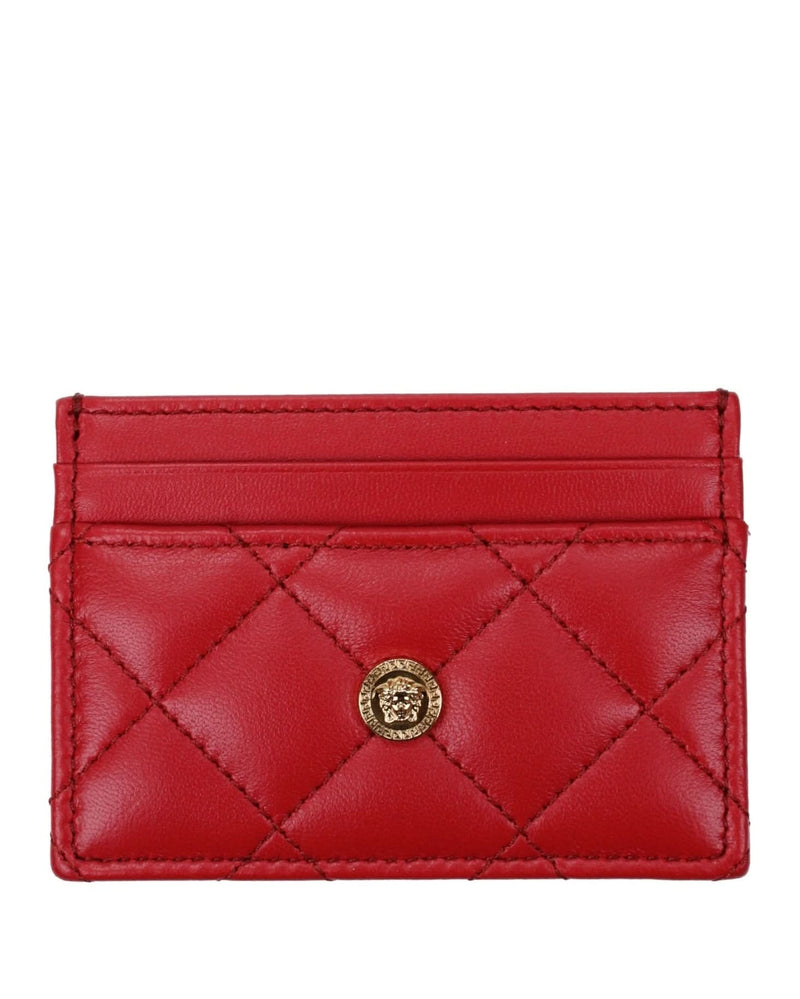 Versace Red Leather Cardholder 