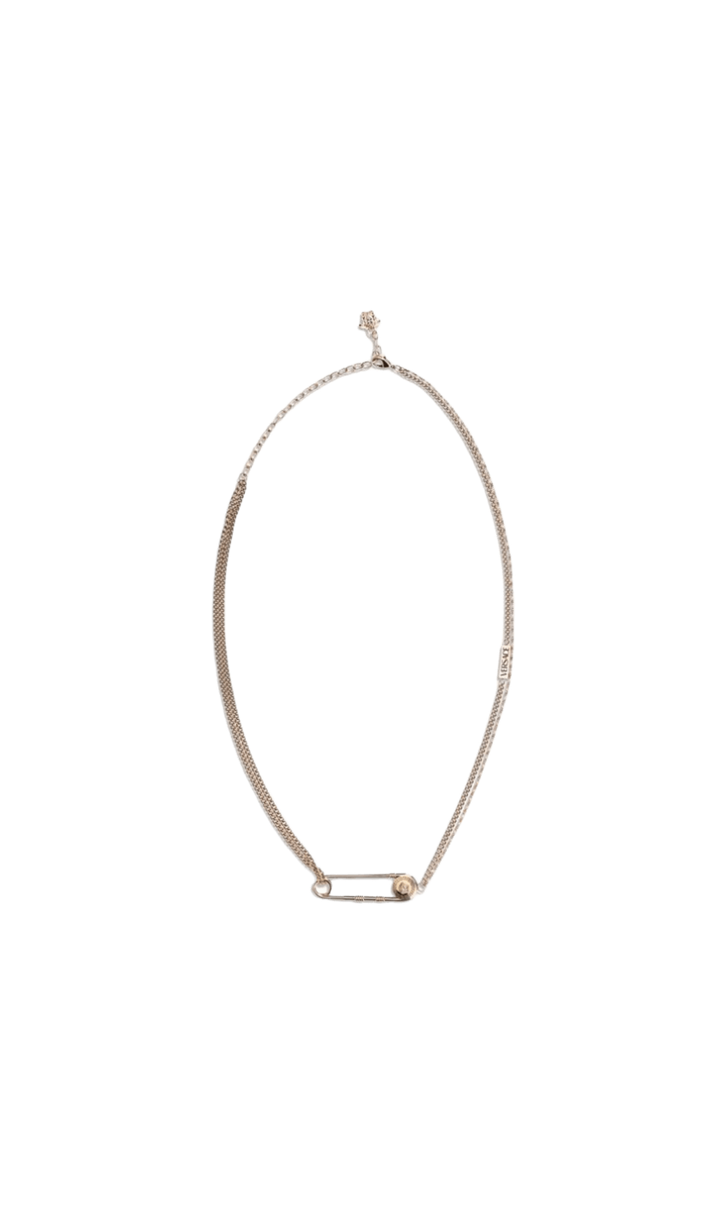 Versace Safety Pin Necklace Glam Steals