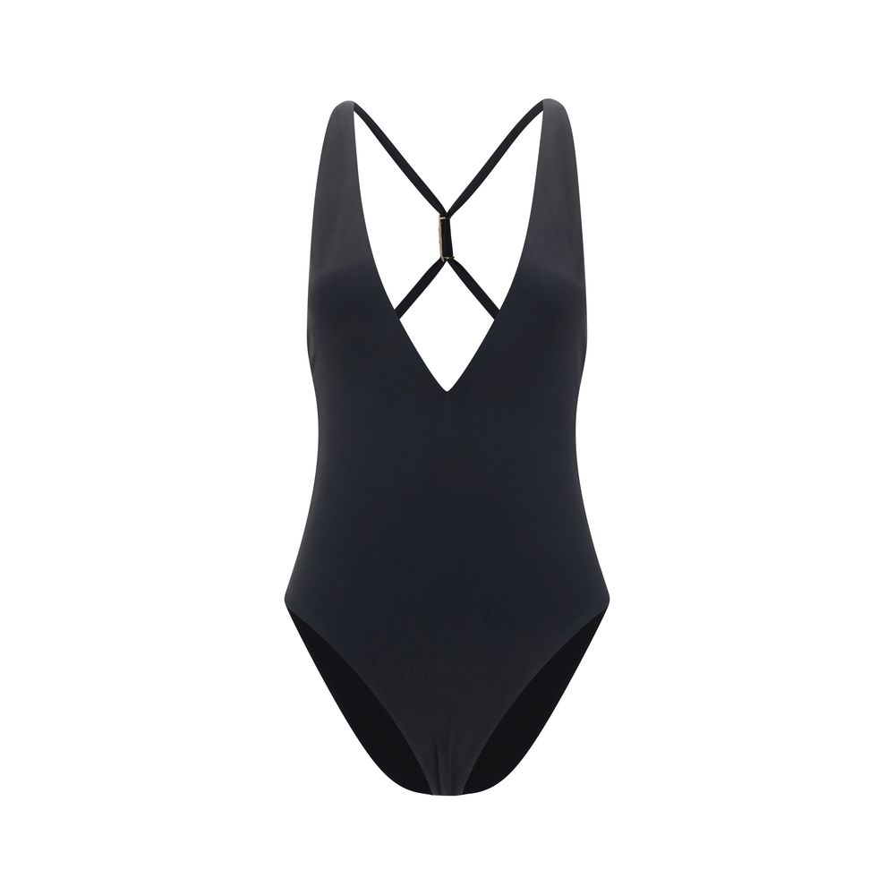 Versace Safety Pin One Piece Swimsuit Glam Steals