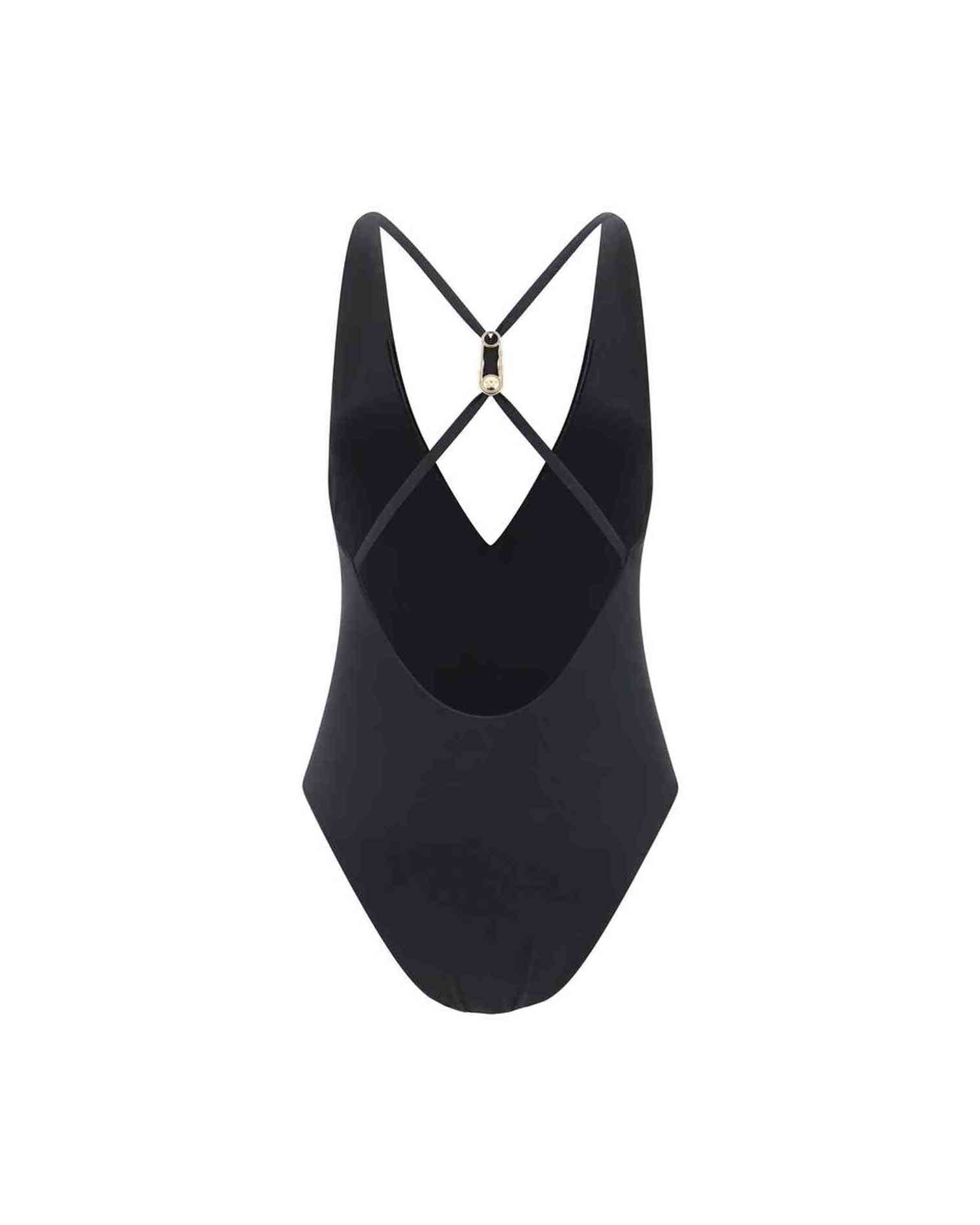 Versace Safety Pin One Piece Swimsuit Glam Steals