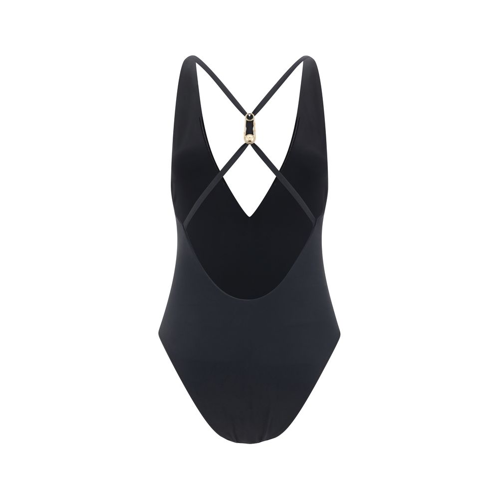 Versace Safety Pin One Piece Swimsuit Glam Steals