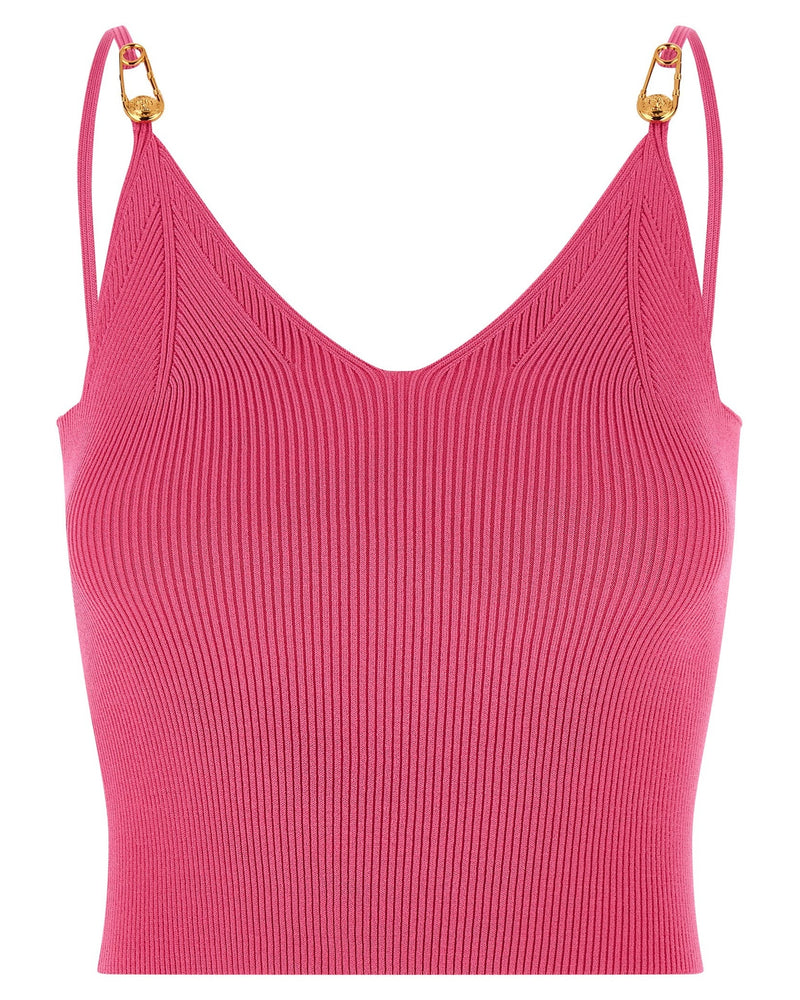 Versace Safety Pin Top Glam Steals