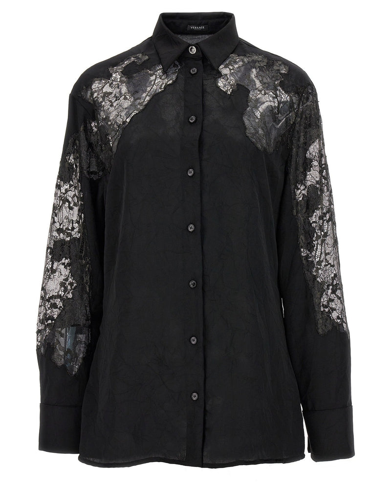Versace Satin Lace Shirt Glam Steals