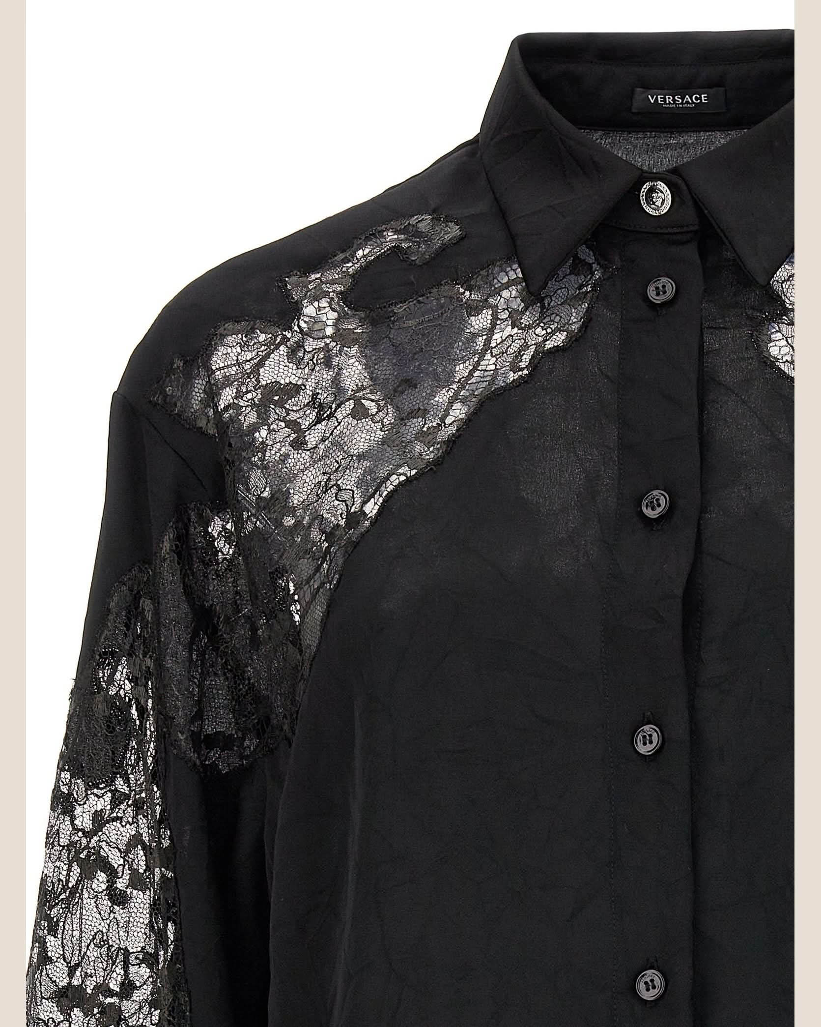 Versace Satin Lace Shirt Glam Steals