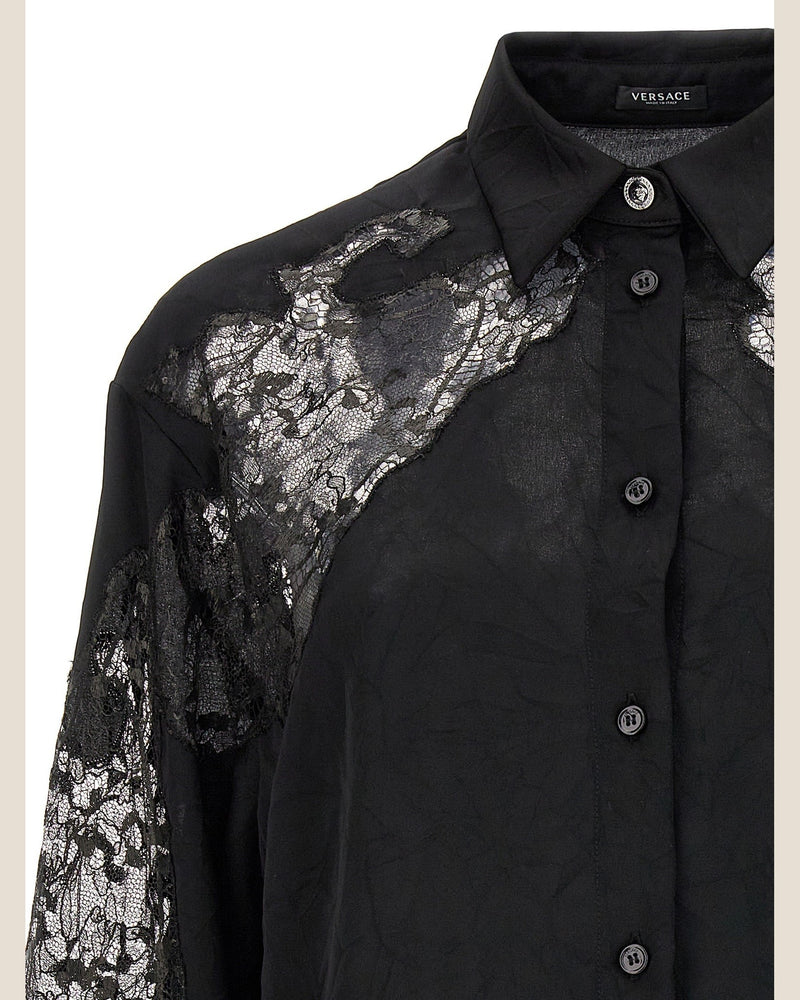 Versace Satin Lace Shirt Glam Steals