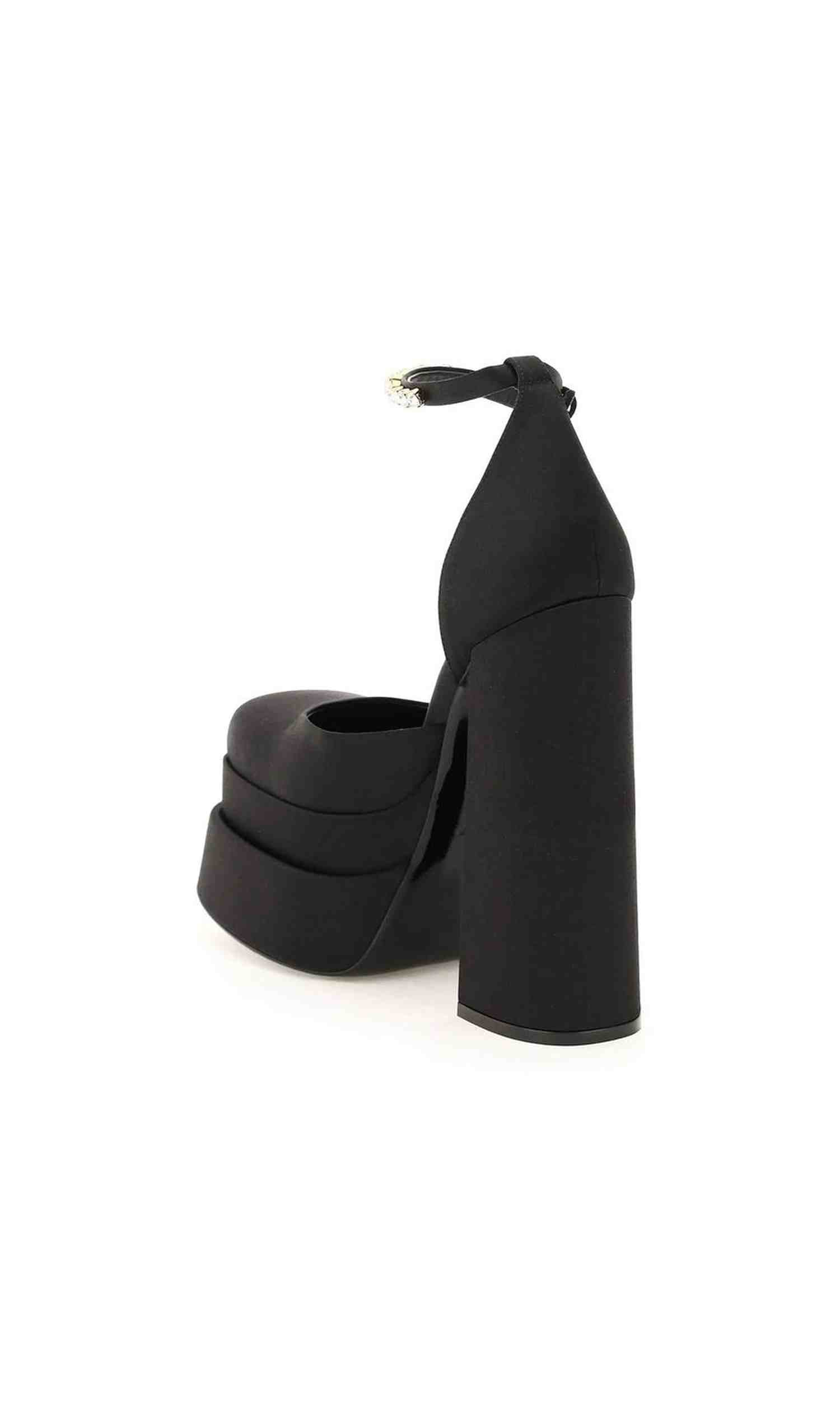 Versace Silk Satin Platform Pumps Glam Steals