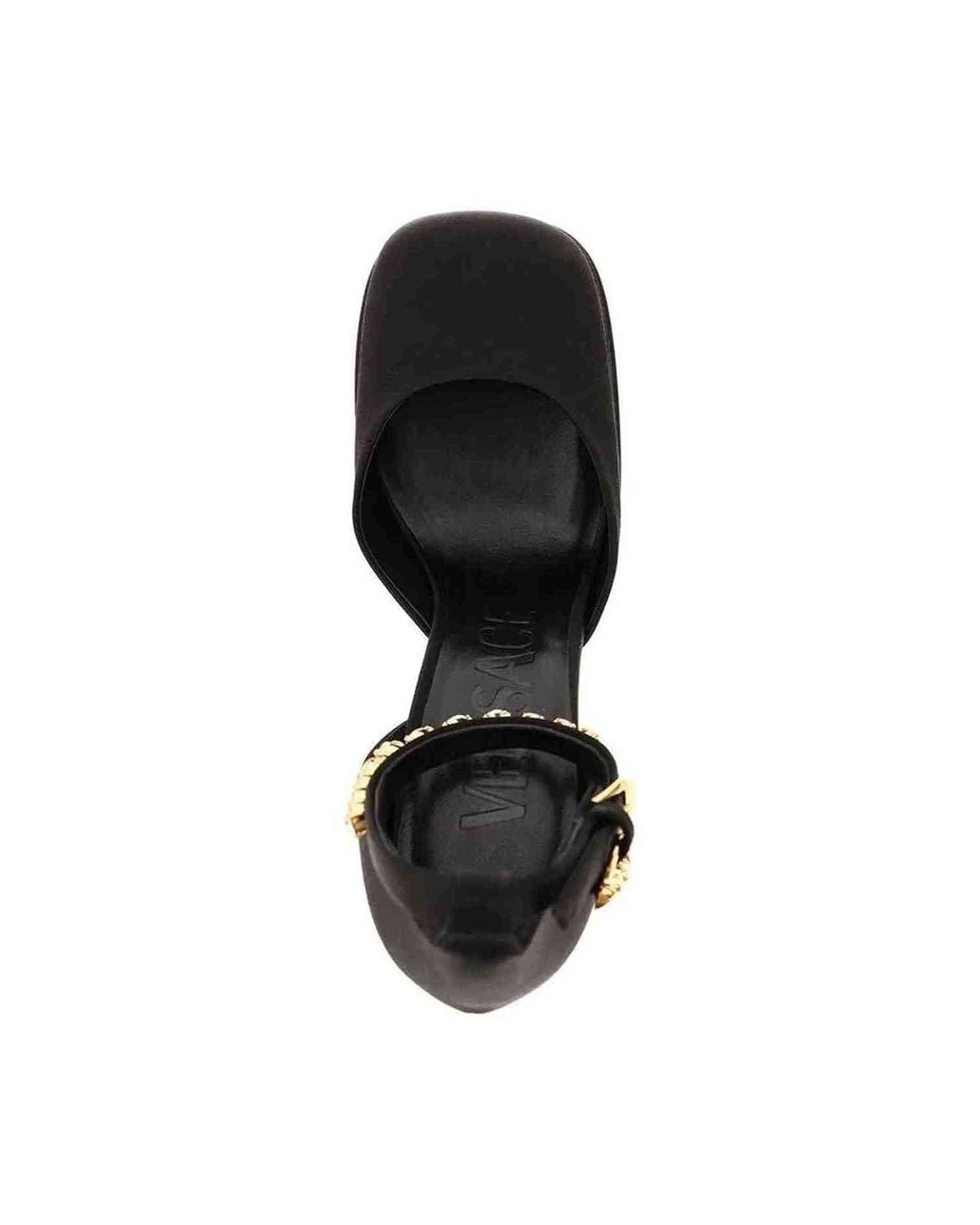 Versace Silk Satin Platform Pumps Glam Steals