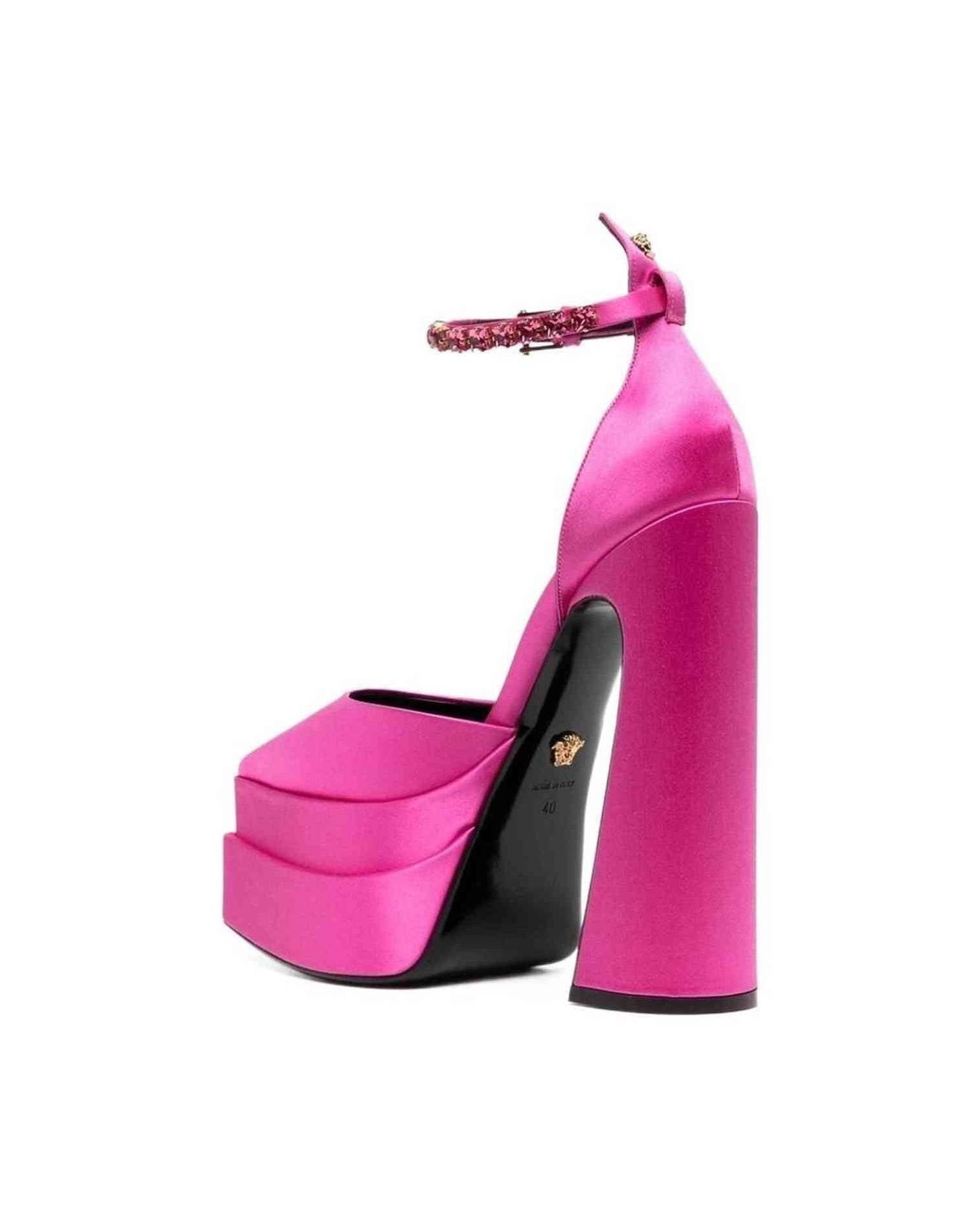 Versace Silk Satin Pumps Glam Steals