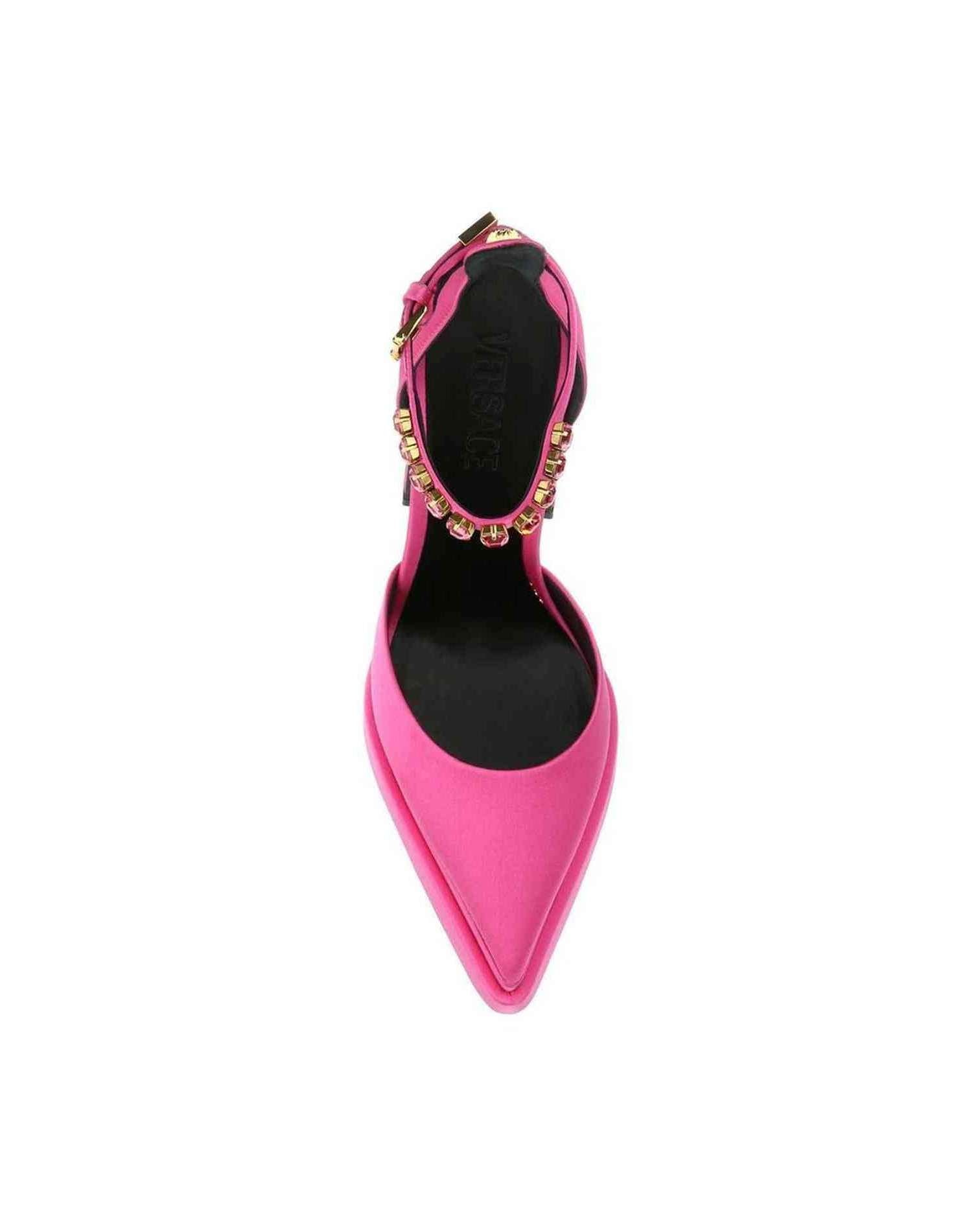 Versace Silk Satin Pumps Glam Steals
